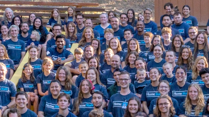 A glimpse of Hume’s staff and their families.