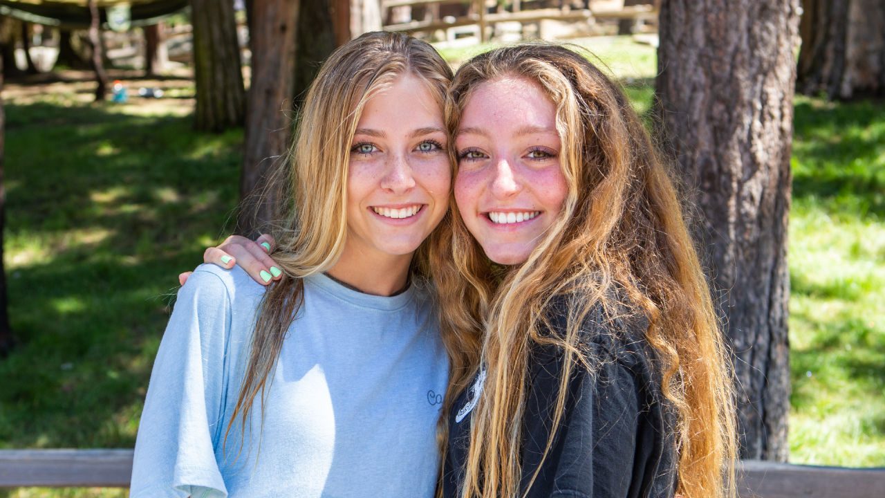 two girls at Ponderosa camp